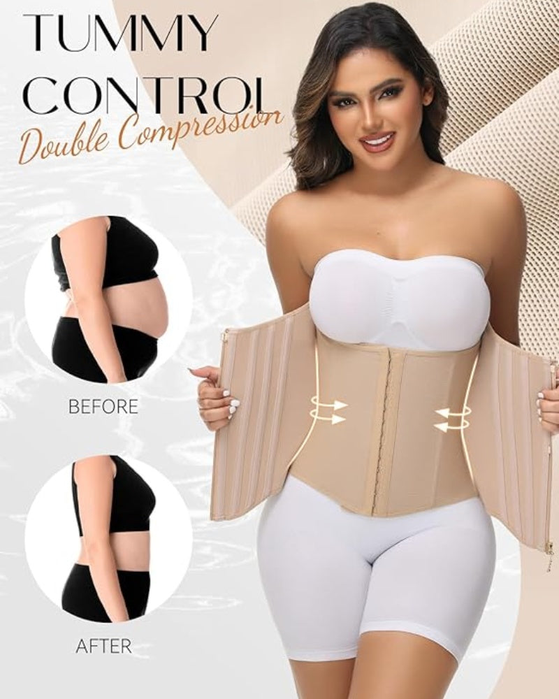 Curved Boned Waist Trainer High Compression Tiny Waist Corset