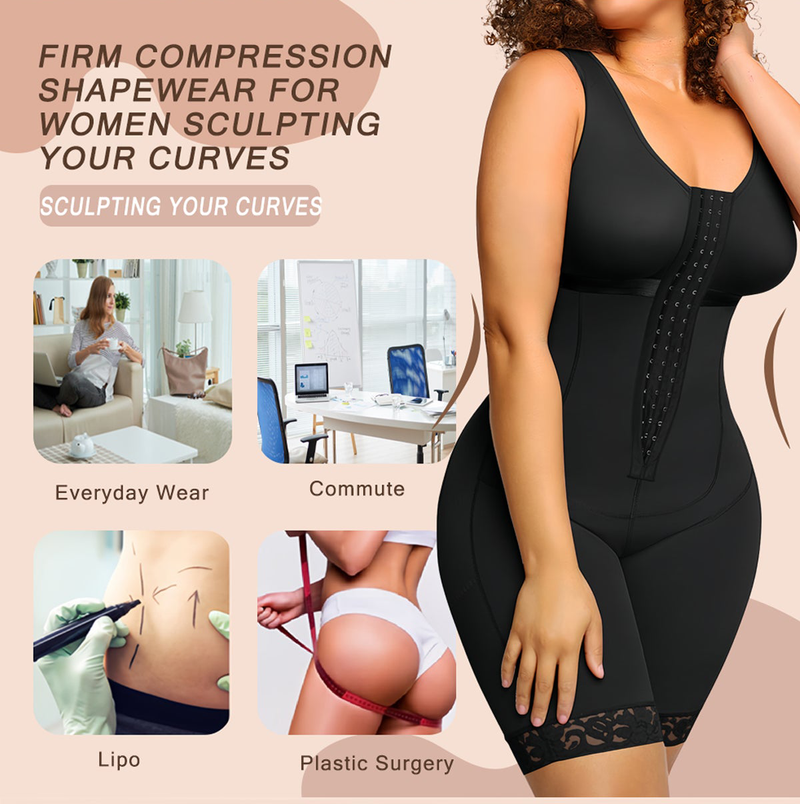 Fajas Colombianas for Women Tummy Control Shapewear Postpartum Girdle Butt Lifter Body Shaper Bodysuit