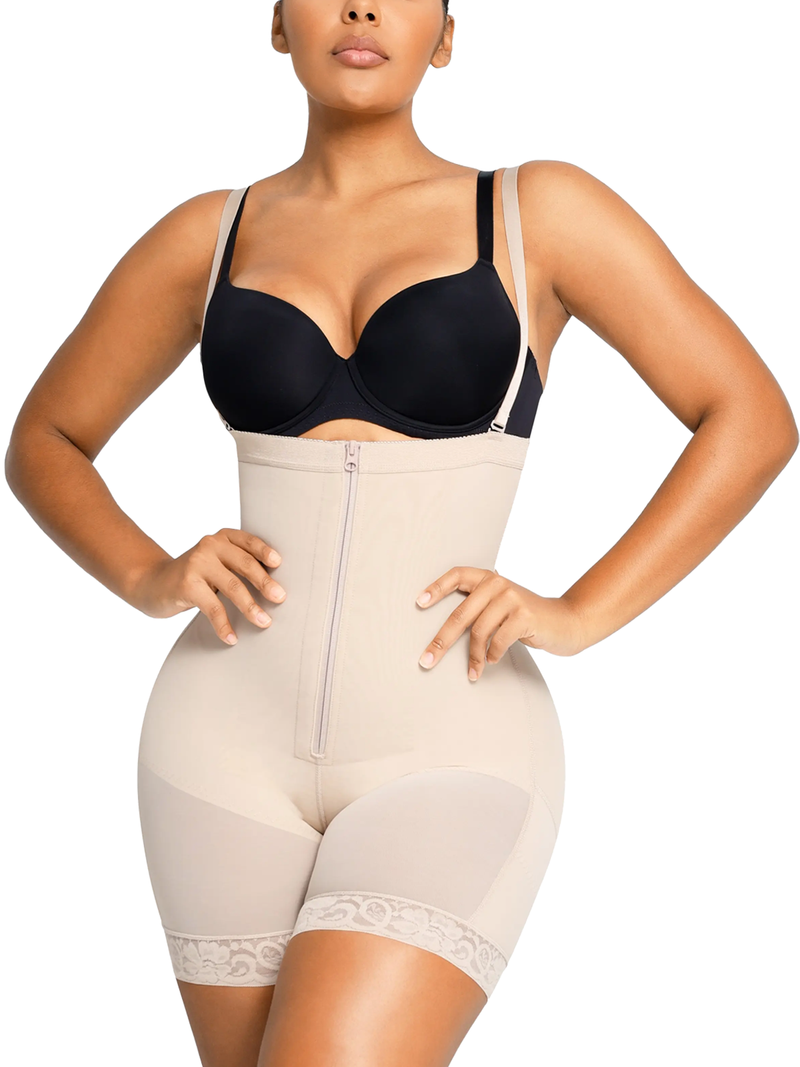 AirSlim Adjustable Strap Tummy Tucking Butt Lifter Colombian Bodysuit
